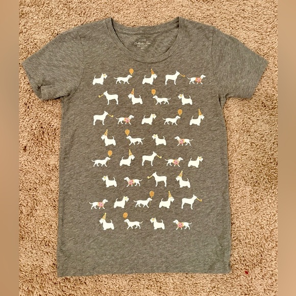 J. Crew Factory Party Gray Animal Collector Tee Short Sleeve T-Shirt Size XS - Picture 7 of 11